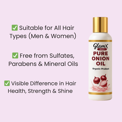 Pure onion oil ( Reduces Hair Fall & Increase Hair Growth )