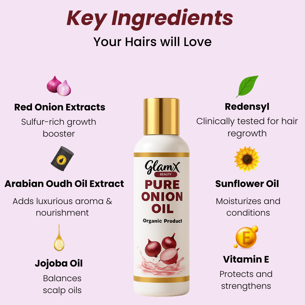 Pure onion oil ( Reduces Hair Fall & Increase Hair Growth )