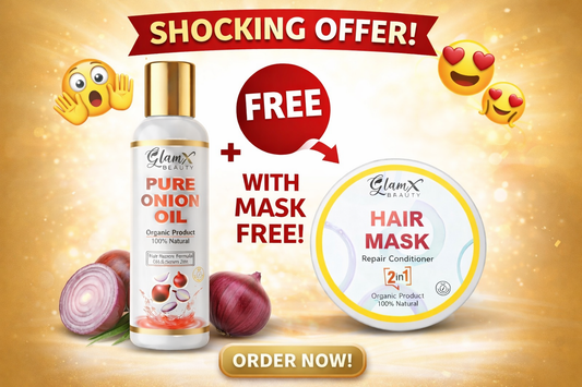 Pure Onion Hair Oil + Free Hair Mask Offer 🔥