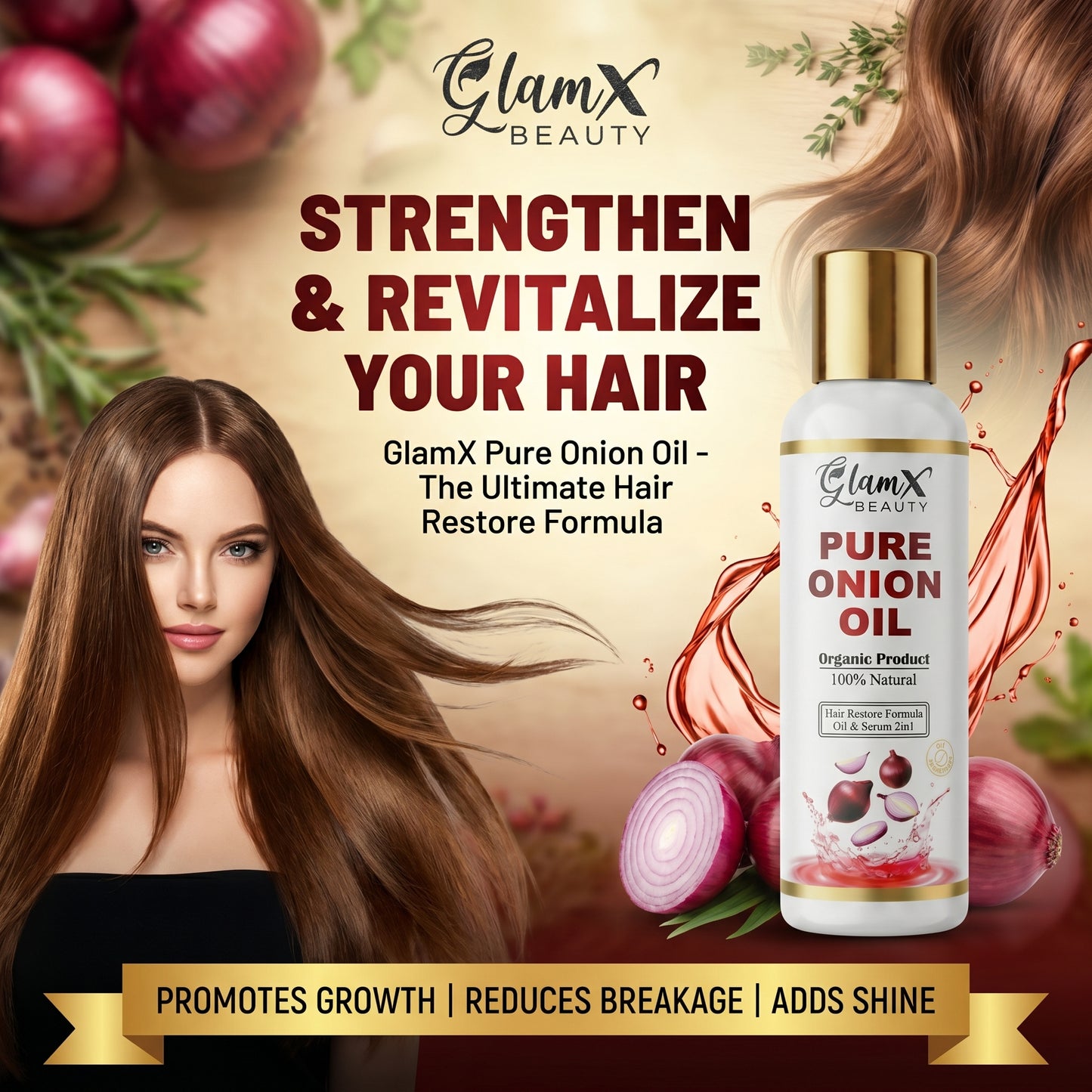 Pure Onion Hair Oil + Free Hair Mask Offer 🔥