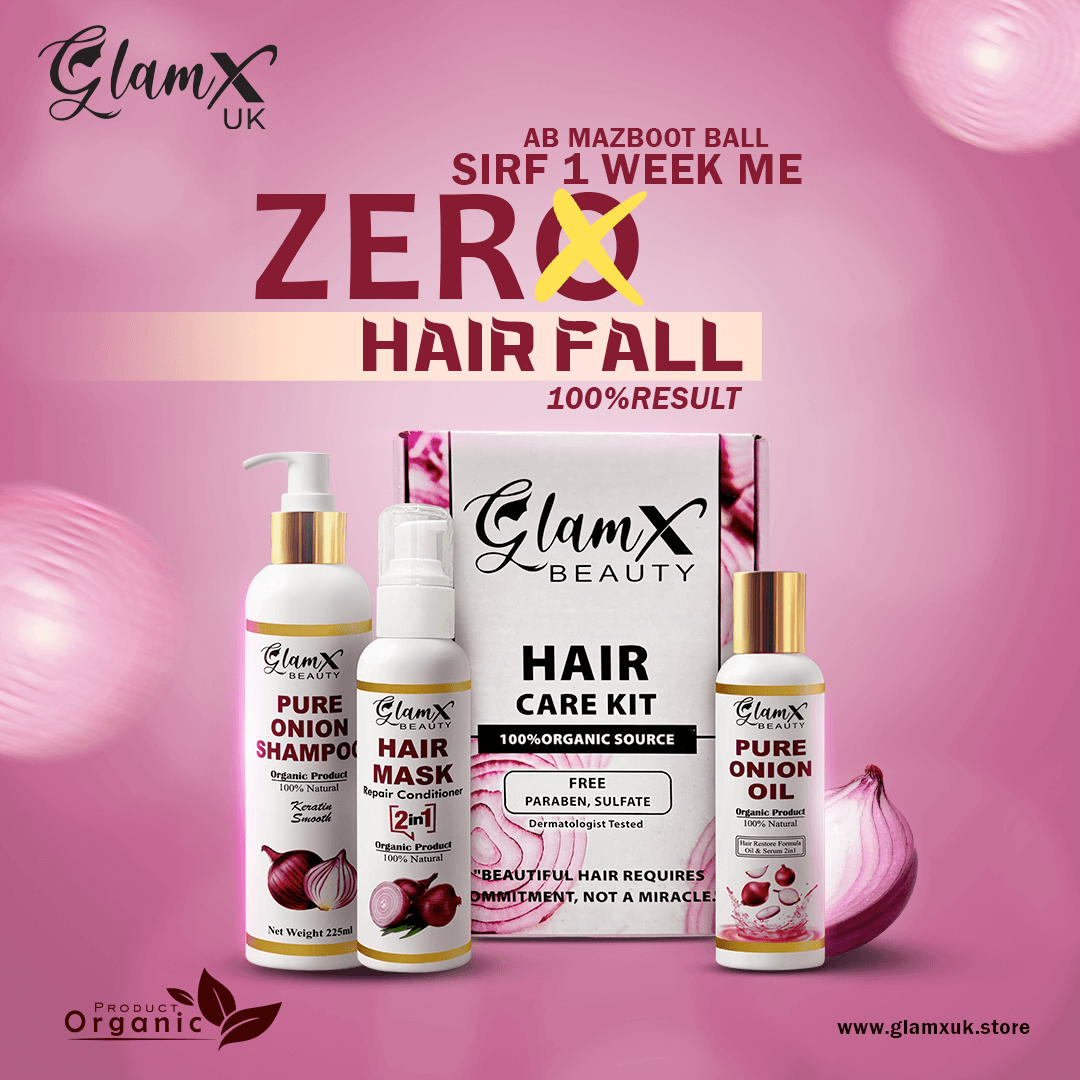 Onion Hair care kit | 3 Products | Glam X Beauty