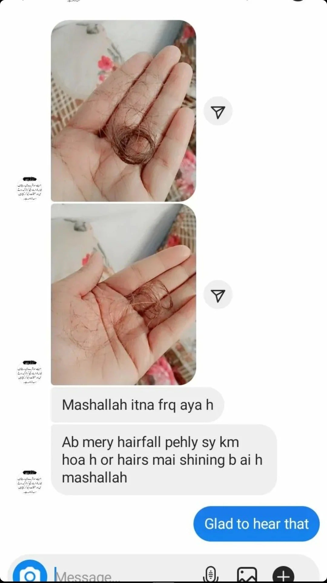 Happy Customer WhatsApp Review